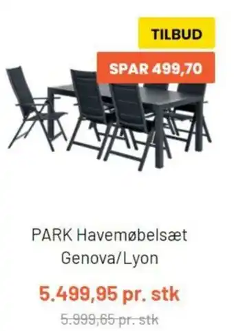 Park Havemøbelsæt Genova/ Lyon