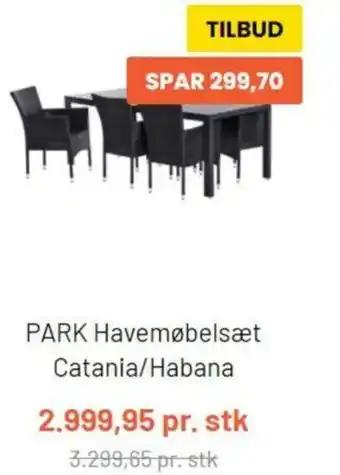 Silvan Park Havemøbelsæt Catania/Habana tilbud