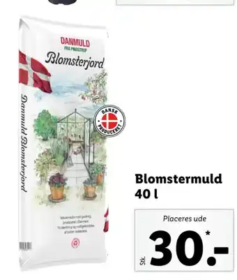 Lidl Danmuld blomsterjord tilbud