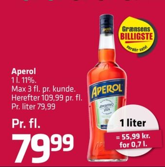 Fleggaard Aperol aperitif tilbud