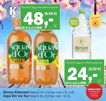 Købmandsgården Aqua d'or ice tea tilbud