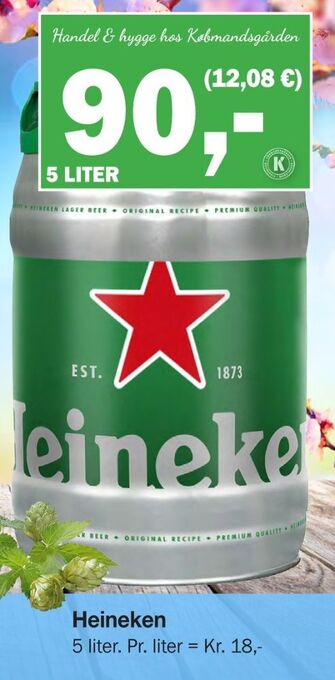 Købmandsgården Heineken øl tilbud