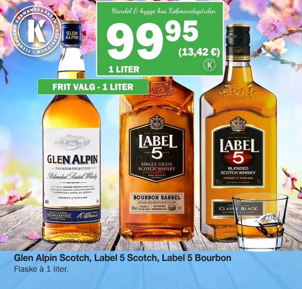 Glen alpin whisky tilbud hos Købmandsgården