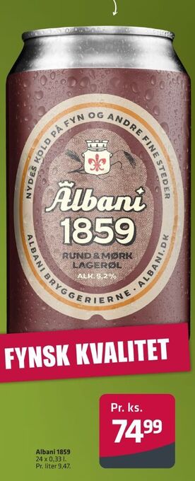 Fleggaard 1859 øl tilbud