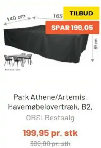 Silvan Park Athene/Artemis Havemøbelvertræk B2 tilbud