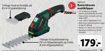 Lidl Batteridreven Multiklipper tilbud