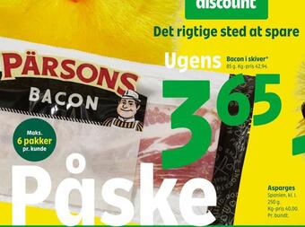 Coop 365 Bacon i skiver tilbud