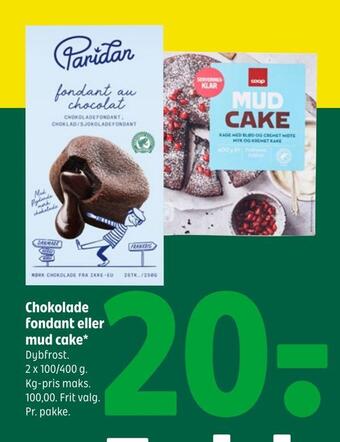 Coop 365 Chokolade fondant eller mud cake tilbud