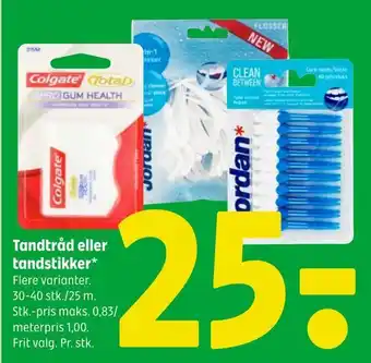 Coop 365 Tandtråd eller tandstikker tilbud
