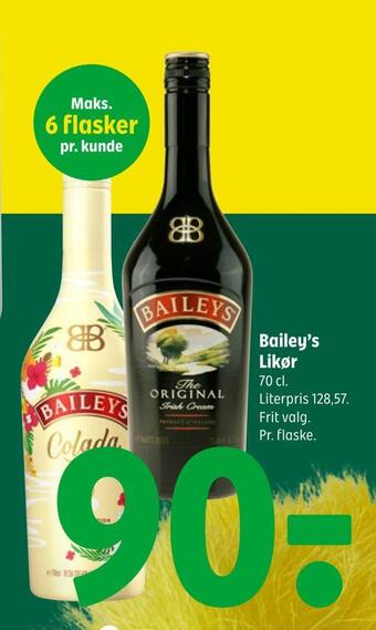 Coop 365 Bailey's likør tilbud