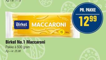 Birkel no.1 maccaroni