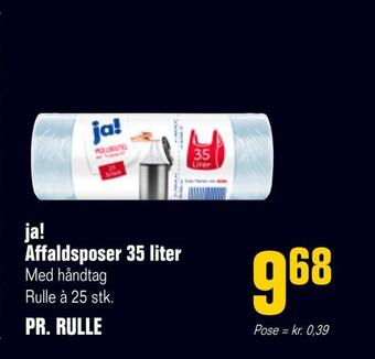Otto Duborg Ja! affaldsposer 35 liter tilbud