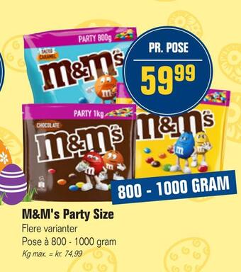 Otto Duborg M&m's party size tilbud