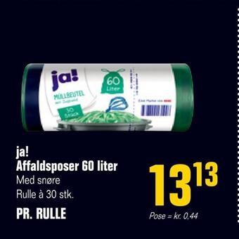 Otto Duborg Ja! affaldsposer 60 liter tilbud