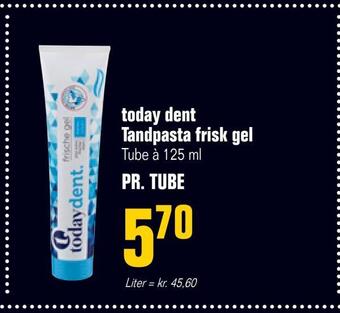 Otto Duborg Today dent tandpasta frisk gel tilbud