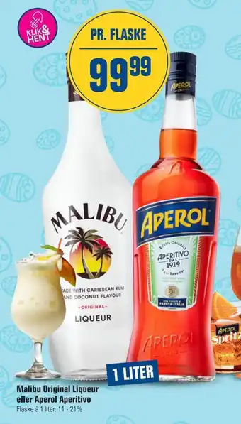 Malibu original liqueur eller aperol aperitivo