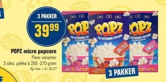 Popz micro popcorn