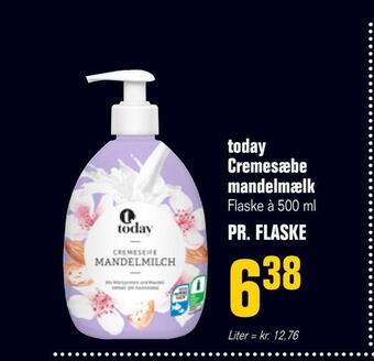 Today cremesæbe mandelmælk