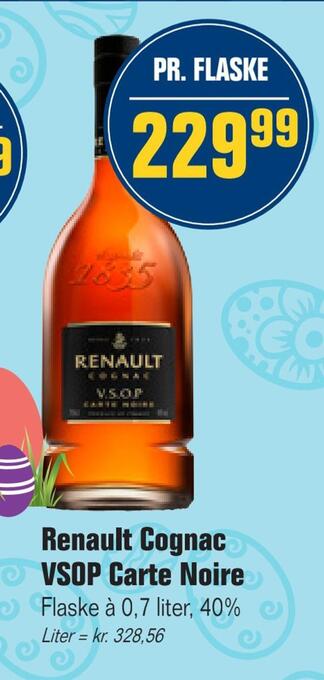 Otto Duborg Renault cognac vsop carte noire tilbud