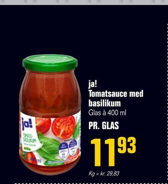 Otto Duborg Ja! tomatsauce med basilikum tilbud