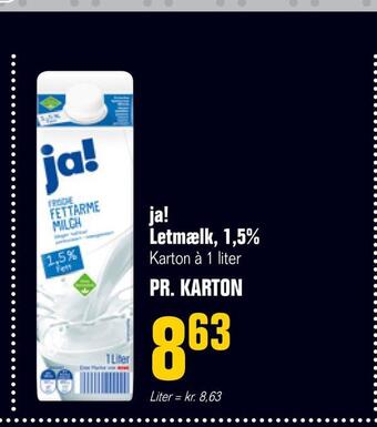 Otto Duborg Ja! letmælk, 1,5% tilbud