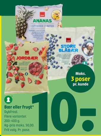 Coop 365 Bær eller frugt tilbud