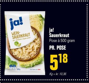 Otto Duborg Ja! sauerkraut tilbud