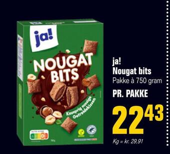 Otto Duborg Ja! nougat bits tilbud