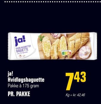 Ja! hvidløgsbaguette