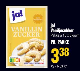 Otto Duborg Ja! vaniljesukker tilbud