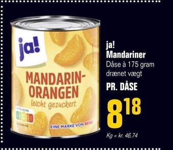 Otto Duborg Ja! mandariner tilbud