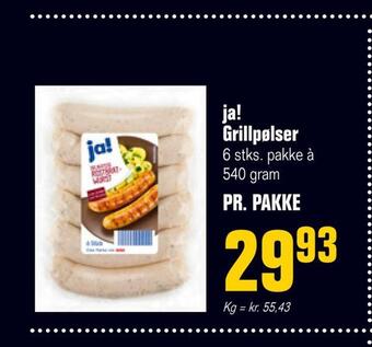 Otto Duborg Ja! grillpølser tilbud