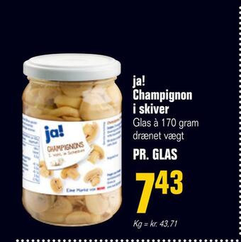 Otto Duborg Ja! champignon i skiver tilbud