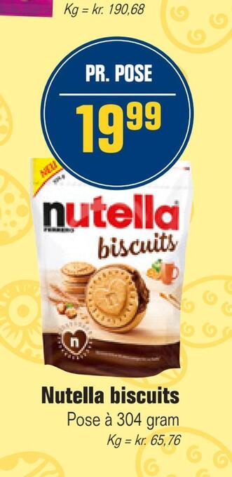 Otto Duborg Nutella biscuits tilbud