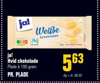 Otto Duborg Ja! hvid chokolade tilbud