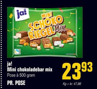 Otto Duborg Ja! mini chokoladebar mix tilbud