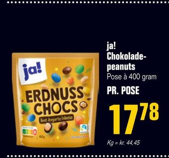 Otto Duborg Ja! chokolade peanuts tilbud