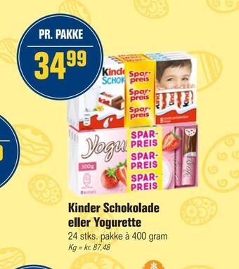 Otto Duborg Kinder schokolade eller yogurette tilbud