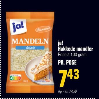 Otto Duborg Ja! hakkede mandler tilbud