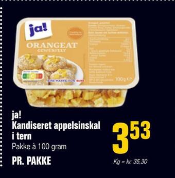 Otto Duborg Ja! kandiseret appelsinskal i tern tilbud