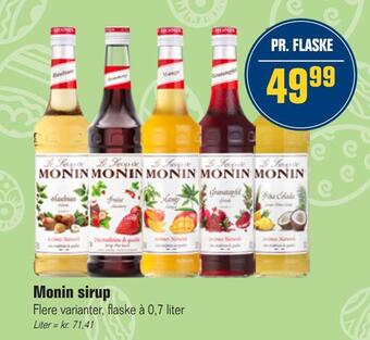 Otto Duborg Monin sirup tilbud