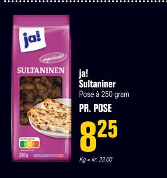 Ja! sultaniner