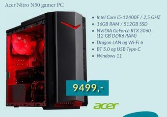 CBC Acer nitro n50 gamer pc tilbud