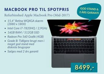 Refurbinshed apple macbook pro (mid-2017)