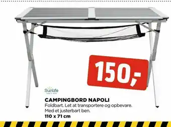 jem & fix Campingbord napoli tilbud