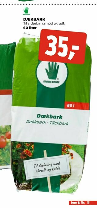 jem & fix Dækbark tilbud