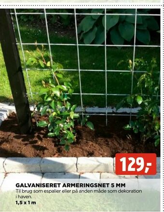 jem & fix Galvaniseret armeringsnet 5 mm tilbud