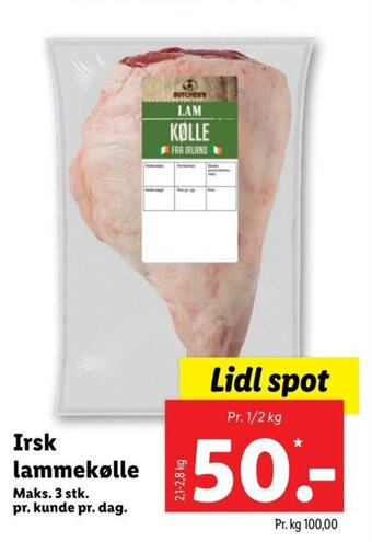Lidl Irsk Lammekølle tilbud