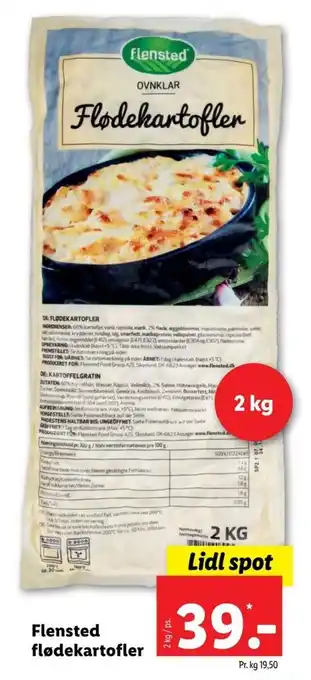 Lidl Flensted Flødelkartofler tilbud