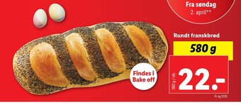 Lidl Rundt Franskbrød tilbud